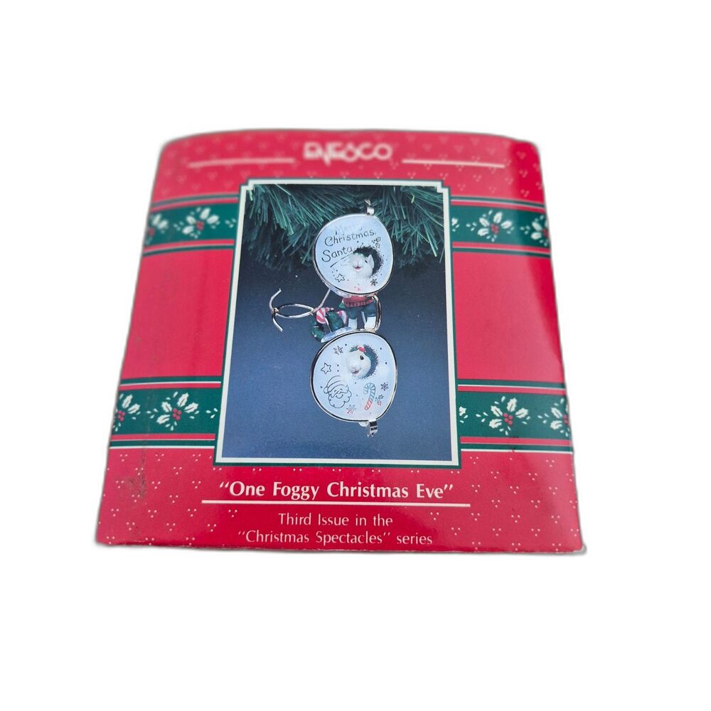 Vintage Enesco One Foggy Christmas Eve Ornament Treasury of Christmas 1991